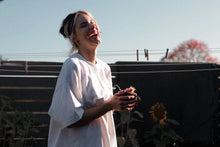 Load image into Gallery viewer, earth angel energy, angel energy t-shirt, oversized t-shirt, t-shirt, embroidered t-shirt