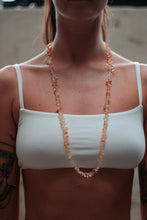 Load image into Gallery viewer, angel energy, earth angel energy, clear quartz necklace, citrine necklace, crystal chip necklace, gemstone necklace clear quartz, gemstone necklace citrine