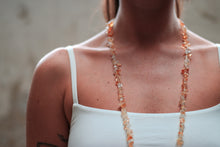 Load image into Gallery viewer, angel energy, earth angel energy, clear quartz necklace, citrine necklace, crystal chip necklace, gemstone necklace clear quartz, gemstone necklace citrine