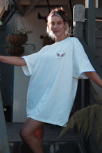 Load image into Gallery viewer, earth angel energy, angel energy t-shirt, oversized t-shirt, t-shirt, embroidered t-shirt
